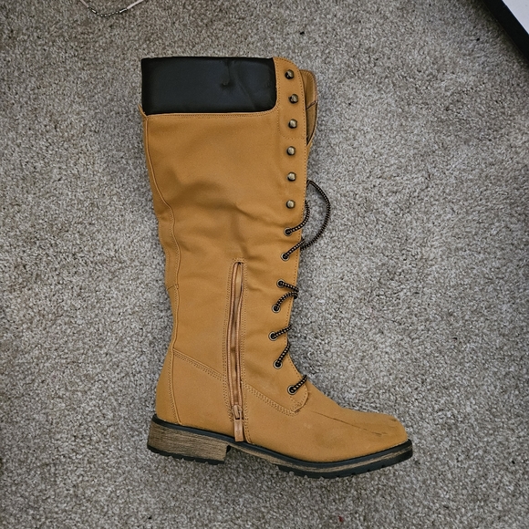 Nature Breeze Lauren Lace Up Boots - Picture 1 of 2